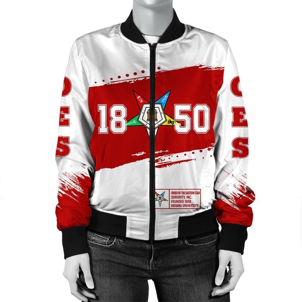 Africa Zone Jacket - Order Of The Eastern Star White Indiana University Bomber Jacket J09 Bomber Jacket Africa Zone Jacket - Order Of The Eastern Star White Indiana University Bomber Jacket J09 Bomber Jacket