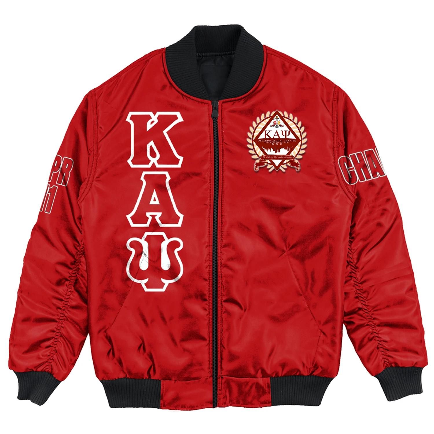 Africa Zone Jacket - Orlando Alumni Chapter Bomber Jackets A31 Bomber Jacket Africa Zone Jacket - Orlando Alumni Chapter Bomber Jackets A31 Bomber Jacket