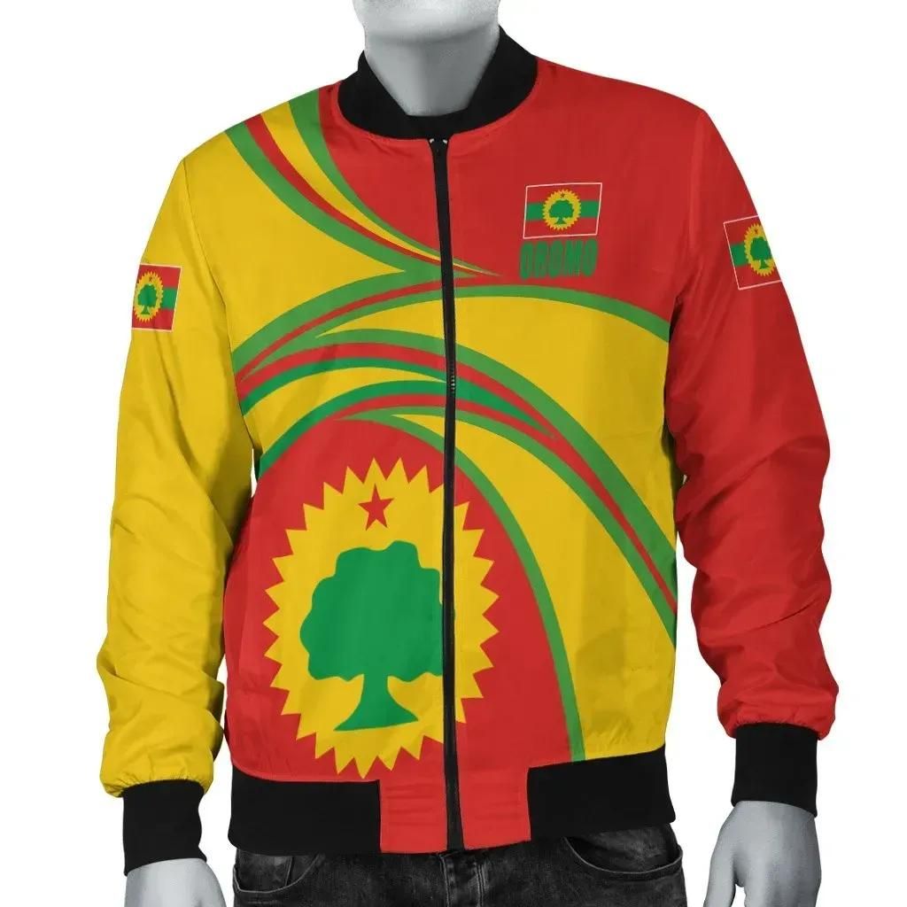 Africa Zone Jacket - Oromo N Flag Bomber Jacket J5 Bomber Jacket Africa Zone Jacket - Oromo N Flag Bomber Jacket J5 Bomber Jacket