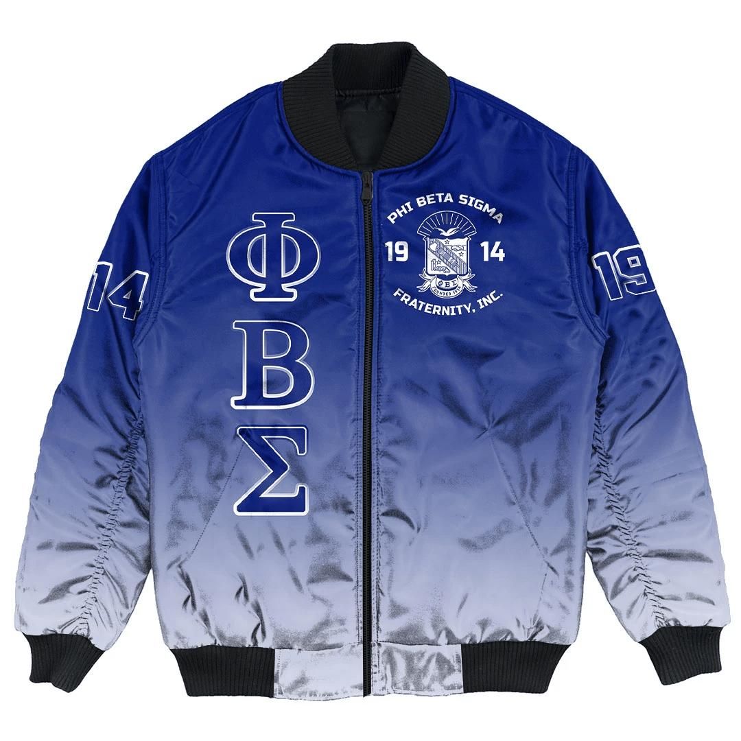 Africa Zone Jacket - Phi Beta Sigma Gradient Bomber Jackets A31 Bomber Jacket Africa Zone Jacket - Phi Beta Sigma Gradient Bomber Jackets A31 Bomber Jacket