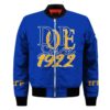 Africa Zone Jacket - Sigma Gamma Rho Dope 1922 Sleeve Zip Bomber Jacket J5 Bomber Jacket