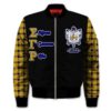 Africa Zone Jacket - Sigma Gamma Rho Girl Blade Sleeve Zip Bomber Jacket J5 Bomber Jacket