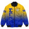 Africa Zone Jacket - Sigma Gamma Rho Gradient Bomber Jackets A31 Bomber Jacket