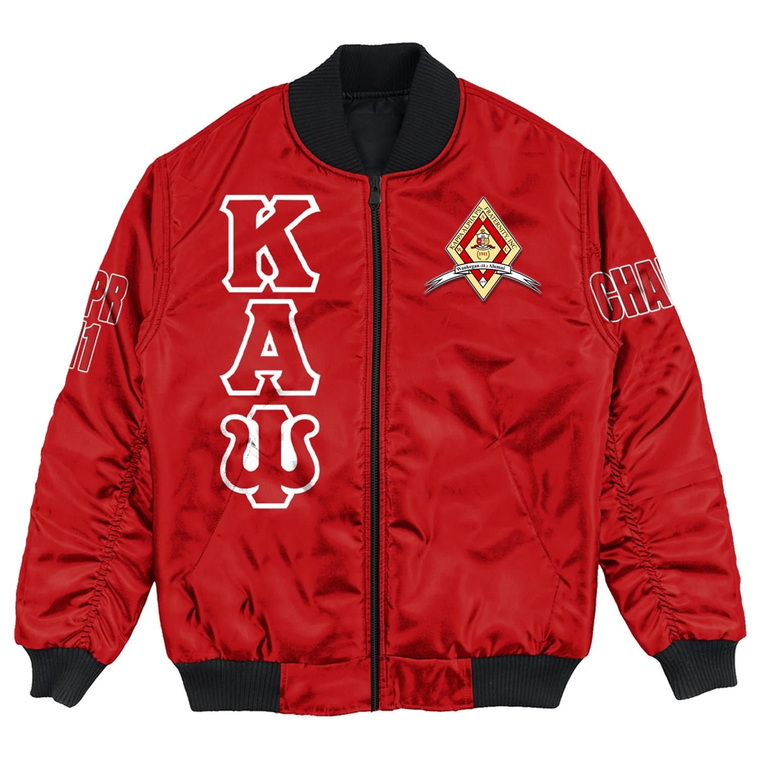 Africa Zone Jacket - Waukegan (Il) Alumni Chapter Bomber Jackets A31 Bomber Jacket Africa Zone Jacket - Waukegan (Il) Alumni Chapter Bomber Jackets A31 Bomber Jacket