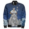 Africa Zone Jacket - Yoruba Orisha Obatala Sleeve Zip Bomber Jacket J09 Bomber Jacket