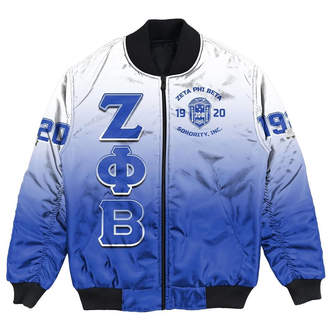 Africa Zone Jacket - Zeta Phi Beta Gradient Bomber Jackets A31 Bomber Jacket Africa Zone Jacket - Zeta Phi Beta Gradient Bomber Jackets A31 Bomber Jacket