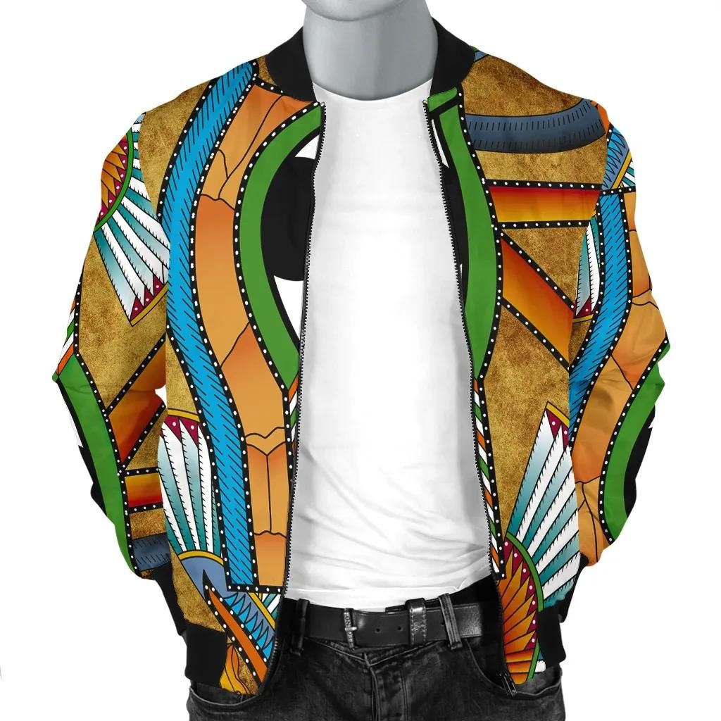African-Mens-Bomber-Jacket-Egyptian-Hieroglyphics-and-Gods-Self-Knowledge-BN15-Bomber-Jacket-2