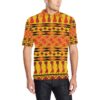 African Pattern Print Design 01 Men Polo Shirt