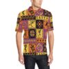 African Pattern Print Design 02 Men Polo Shirt