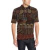 African Pattern Print Design 07 Men Polo Shirt