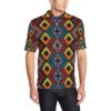 African Pattern Print Design 08 Men Polo Shirt