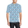 Airplane Cartoon Pattern Print Design 07 Men Polo Shirt