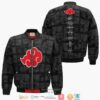 Akatsuki Cloud Akatsuki Village Naruto Anime 3D Bomber Jacket