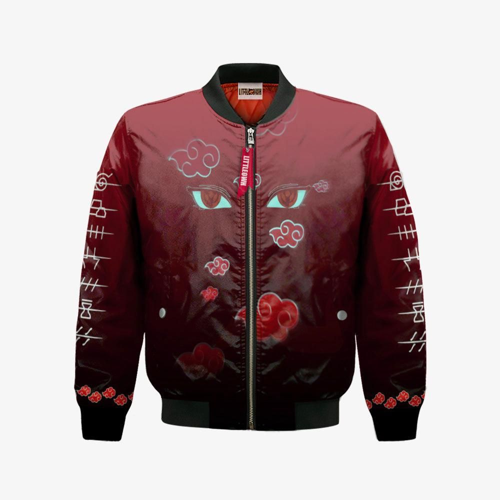 Akatsuki Cloud Bomber Jacket Custom Pattern Cosplay Costumes Bomber Jacket Akatsuki Cloud Bomber Jacket Custom Pattern Cosplay Costumes Bomber Jacket