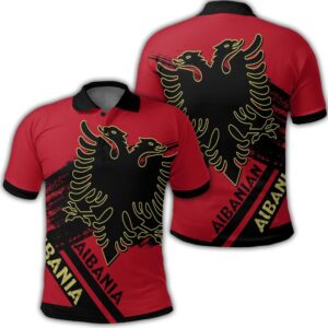Albania Coat Of Arms Identifier Polo Shirt - u001dBrusch Style - JR