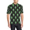 Alien Green Neon Pattern Print Design 01 Men Polo Shirt