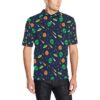 Alien Ufo Pattern Print Design 05 Men Polo Shirt