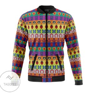All Symbols Pattern Jojos Bizarre Adventure Casual Bomber Jacket