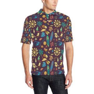 Aloha Hawaii Pattern Print Design 01 Men Polo Shirt