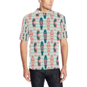 Aloha Hawaii Surfboard Pattern Print Design 02 Men Polo Shirt