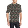 Aloha Palm Tree Design Themed Print Men Polo Shirt