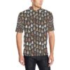 Alpaca Cute Design Themed Print Men Polo Shirt