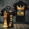Amazing Black King Polo Shirt