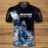 Amazing Christian Jesus Focus On The Savior Not The Storm Polo Shirt