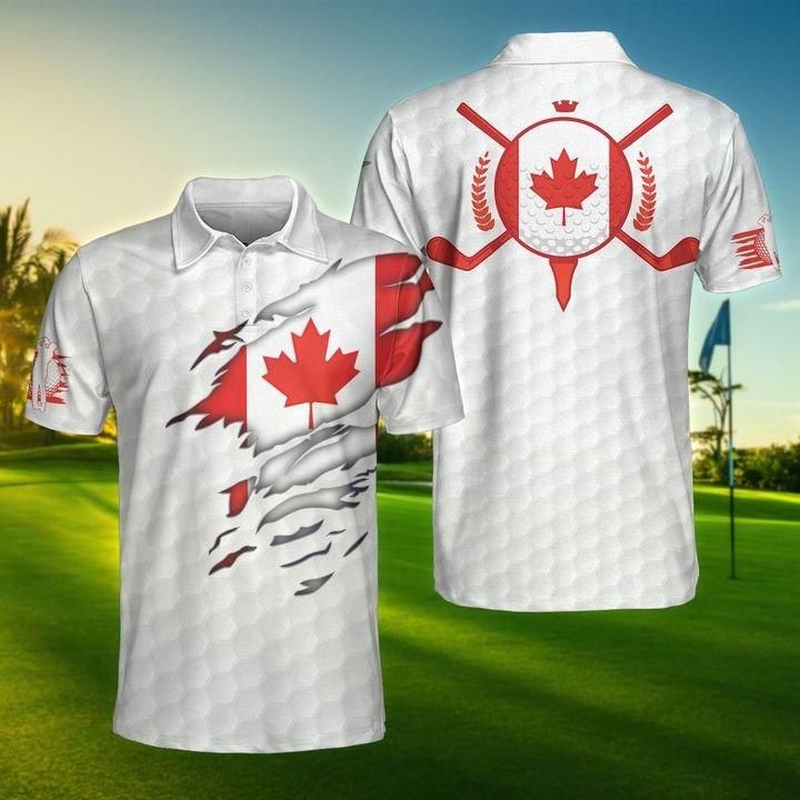 Amazing Crack Canadian Golf Player Polo Shirt Amazing Crack Canadian Golf Player Polo Shirt