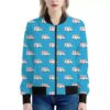 Ambulance Paramedic Car Pattern Print Women'S Bomber Jacket
