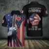American By Birth Ohion By Grace Of God 3D Polo Shirt
