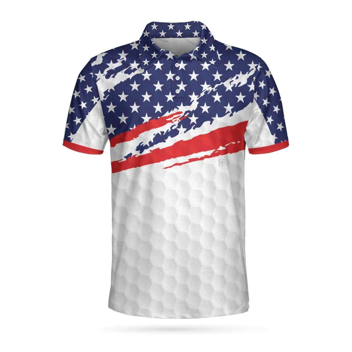 American Flag Golf Texture 3D All Over Printed Polo Shirt American Flag Golf Texture 3D All Over Printed Polo Shirt