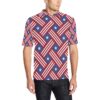 American Flag Pattern Men Polo Shirt
