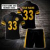 American Football Best Team Personalized Name And Number Combo Polo Shirt And Short
