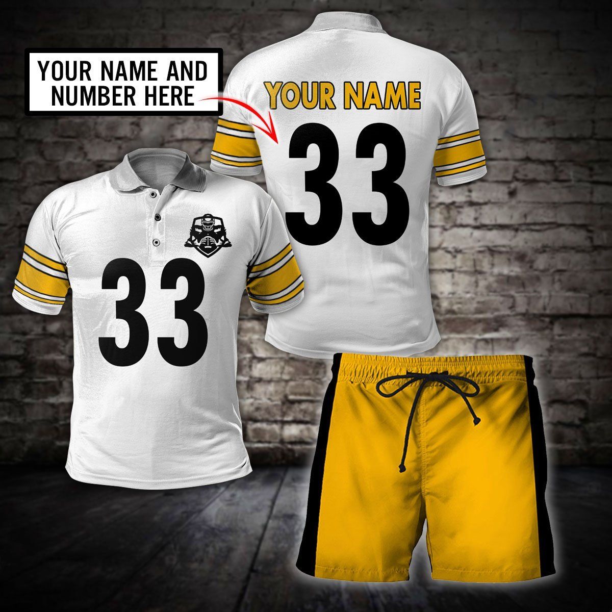 American Football Best Team Personalized Name And Number Combo Polo Shirt And Short American Football Best Team Personalized Name And Number Combo Polo Shirt And Short
