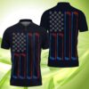 American Golf Flag Icon Polo Shirt #Kv