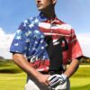 American Golfer Couple Just Golf It Polo Shirt