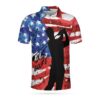 American Golfer Just Golf It 3D Short Sleeve Golf Polo Shirt
