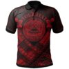 American Samoa Custom Personalised Polo Shirts - AS Red Seal Polynesian Patterns - BN18