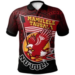 American Samoa Custom Personalised Polo Shirts - Manulele Tausala Nuuuli (Ver 2) - BN26