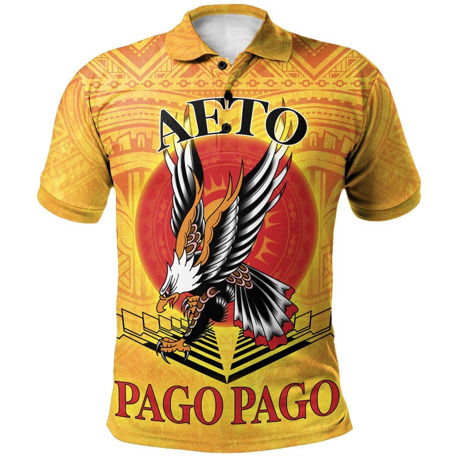 American Samoa Custom Personalised Polo Shirts - Pago Pago Aeto (Ver 2) - BN26 American Samoa Custom Personalised Polo Shirts - Pago Pago Aeto (Ver 2) - BN26