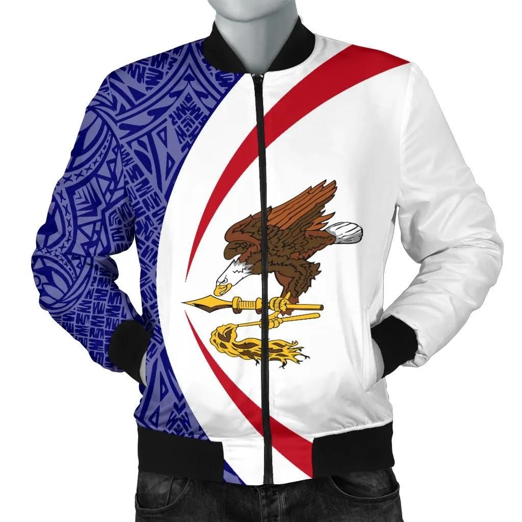 American Samoa Men's Bomber Jacket - Circle Style 01 J4 Bomber Jacket American Samoa Men's Bomber Jacket - Circle Style 01 J4 Bomber Jacket