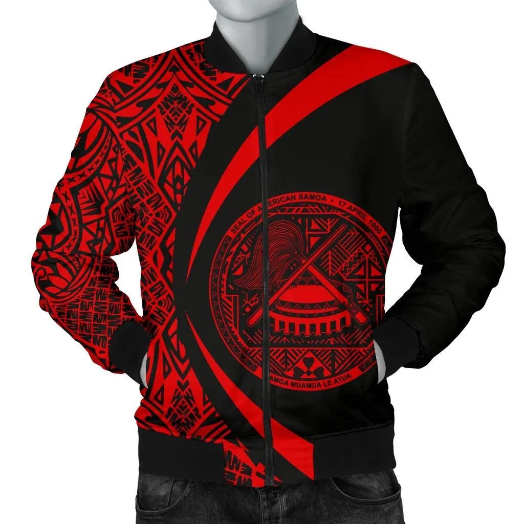American Samoa Men's Bomber Jacket - Circle Style 05 J4 Bomber Jacket American Samoa Men's Bomber Jacket - Circle Style 05 J4 Bomber Jacket