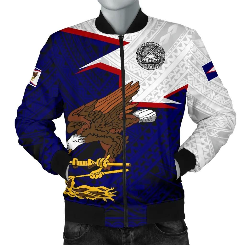 American Samoa Men's Bomber Jacket - HOME A7 Bomber Jacket American Samoa Men's Bomber Jacket - HOME A7 Bomber Jacket