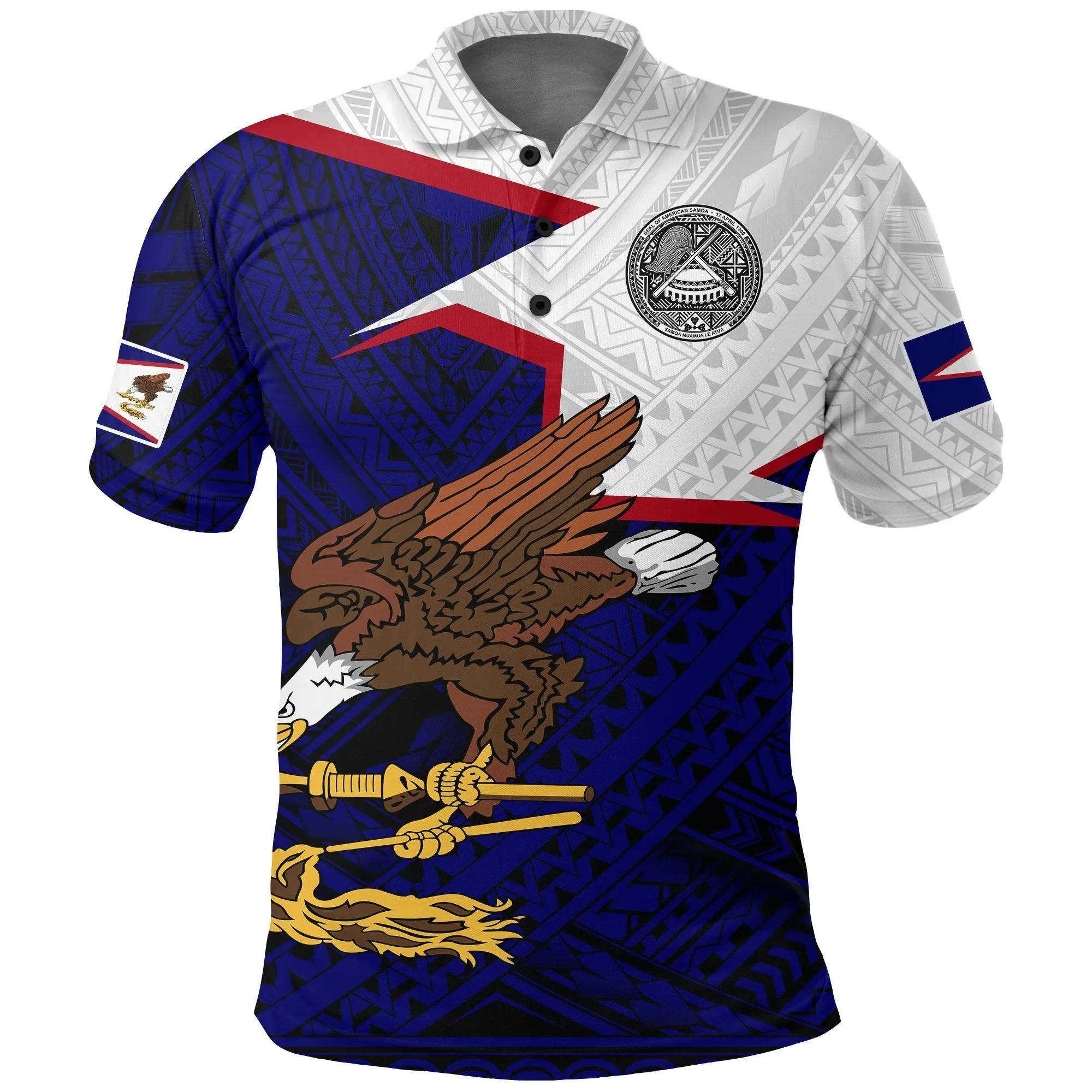 American Samoa Polo Shirt - HOME A7 American Samoa Polo Shirt - HOME A7