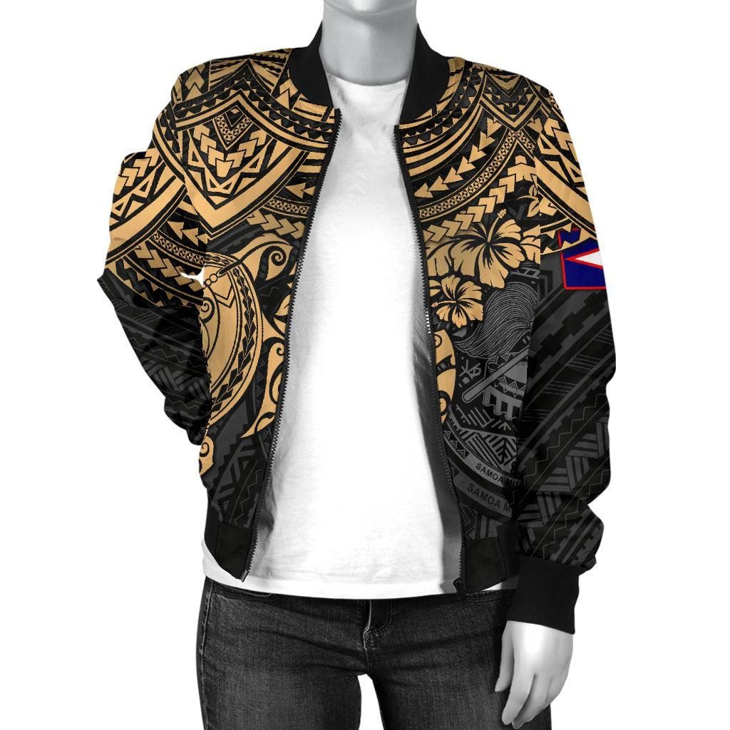 American-Samoa-Polynesian-Bomber-Jacket-Women-Gold-Turtle-BN1518-Bomber-Jacket-2