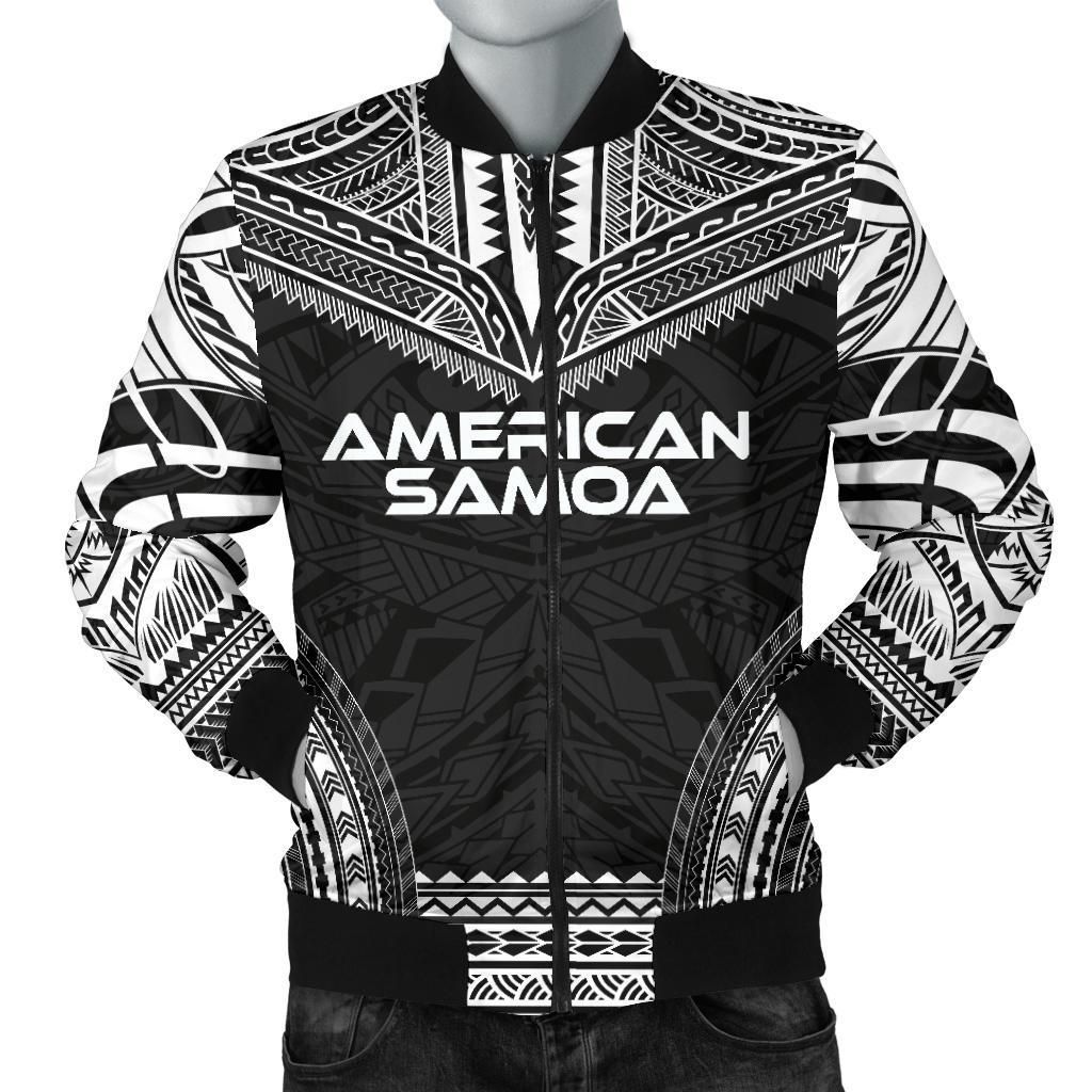 American Samoa Polynesian Chief Men's Bomber Jacket - Black Version - Bn10 Bomber Jacket American Samoa Polynesian Chief Men's Bomber Jacket - Black Version - Bn10 Bomber Jacket