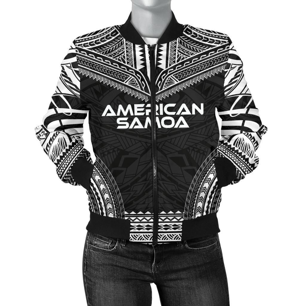 American Samoa Polynesian Chief Women'S Bomber Jacket - Black Version - Bn10 Bomber Jacket American Samoa Polynesian Chief Women'S Bomber Jacket - Black Version - Bn10 Bomber Jacket
