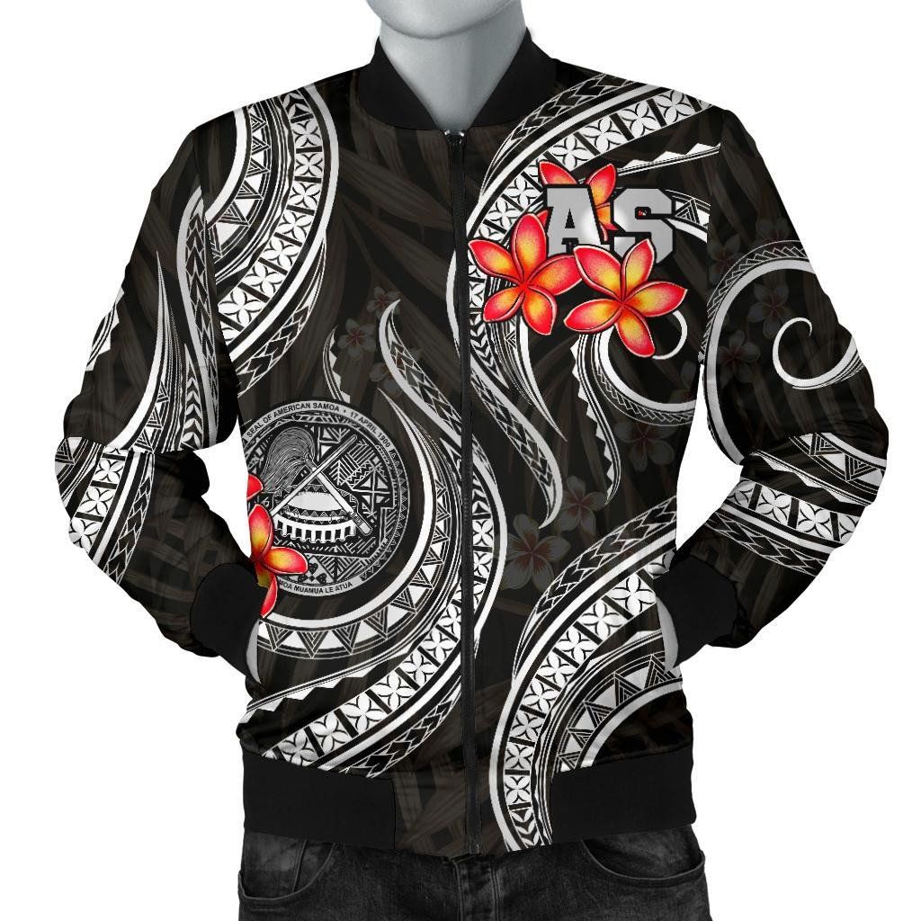 American-Samoa-Polynesian-Men-Bomber-Jacker-Black-Plumeria-BN11-Bomber-Jacket-1