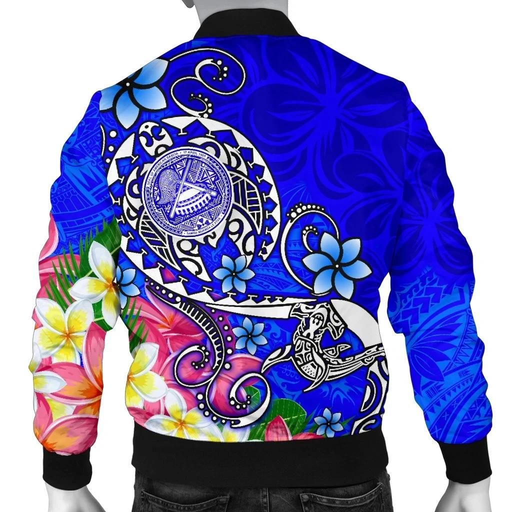 American-Samoa-Polynesian-Mens-Bomber-Jacket-Turtle-Plumeria-Blue-BN18-Bomber-Jacket-1